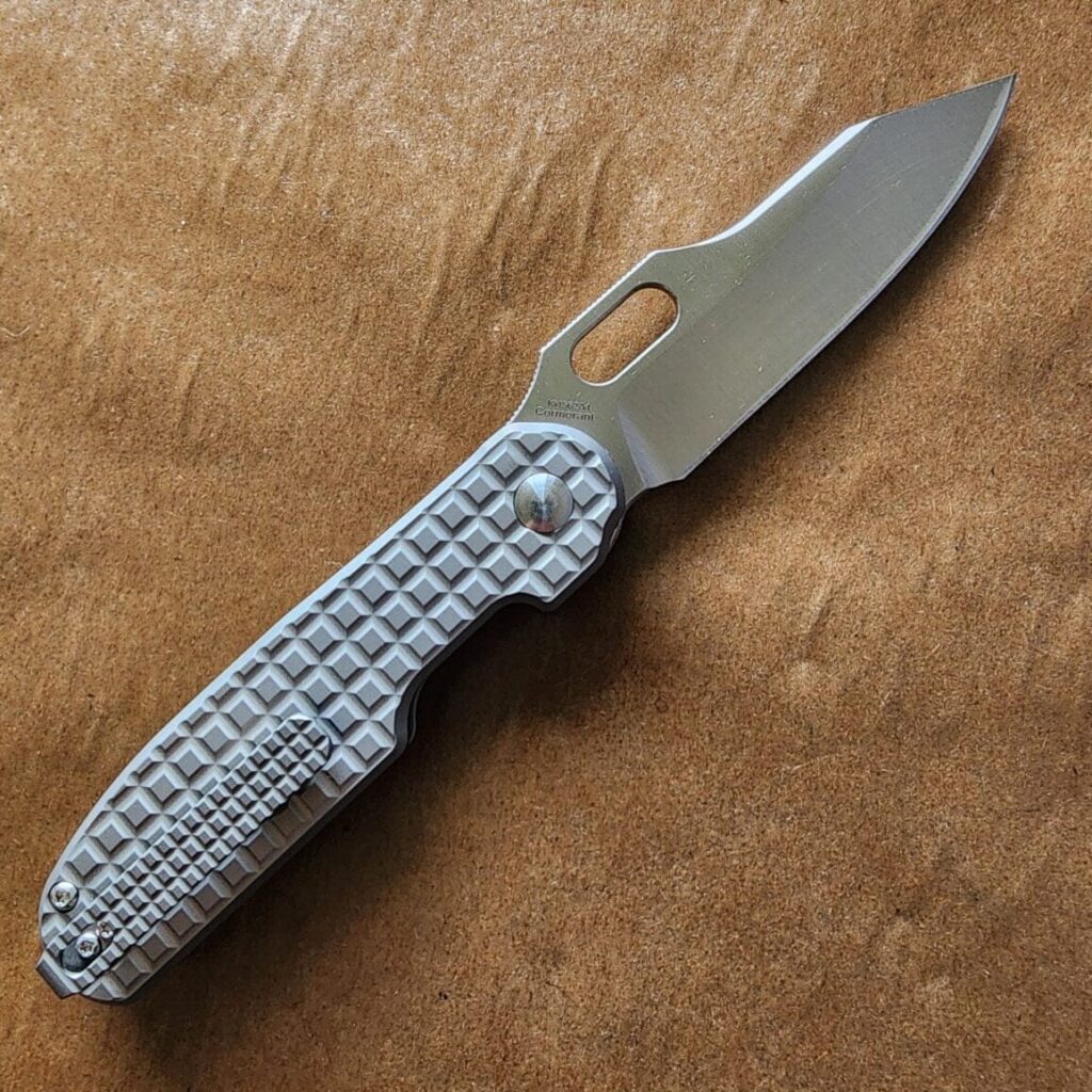 Kizer Cormorant in 20CV Satin Blade and Titanium Scales – gallery image 3
