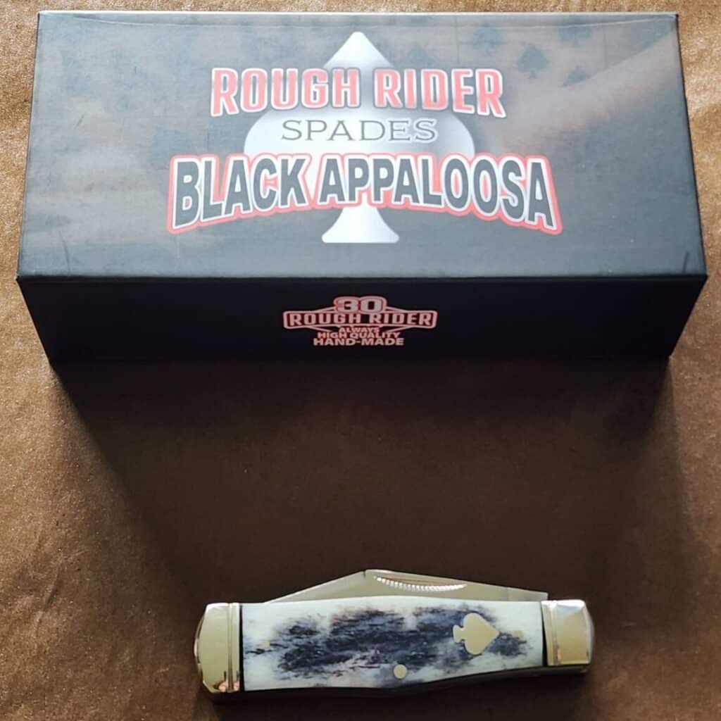 Rough Ryder Black Appaloosa Bone "Spades" RR2485 – gallery image 3