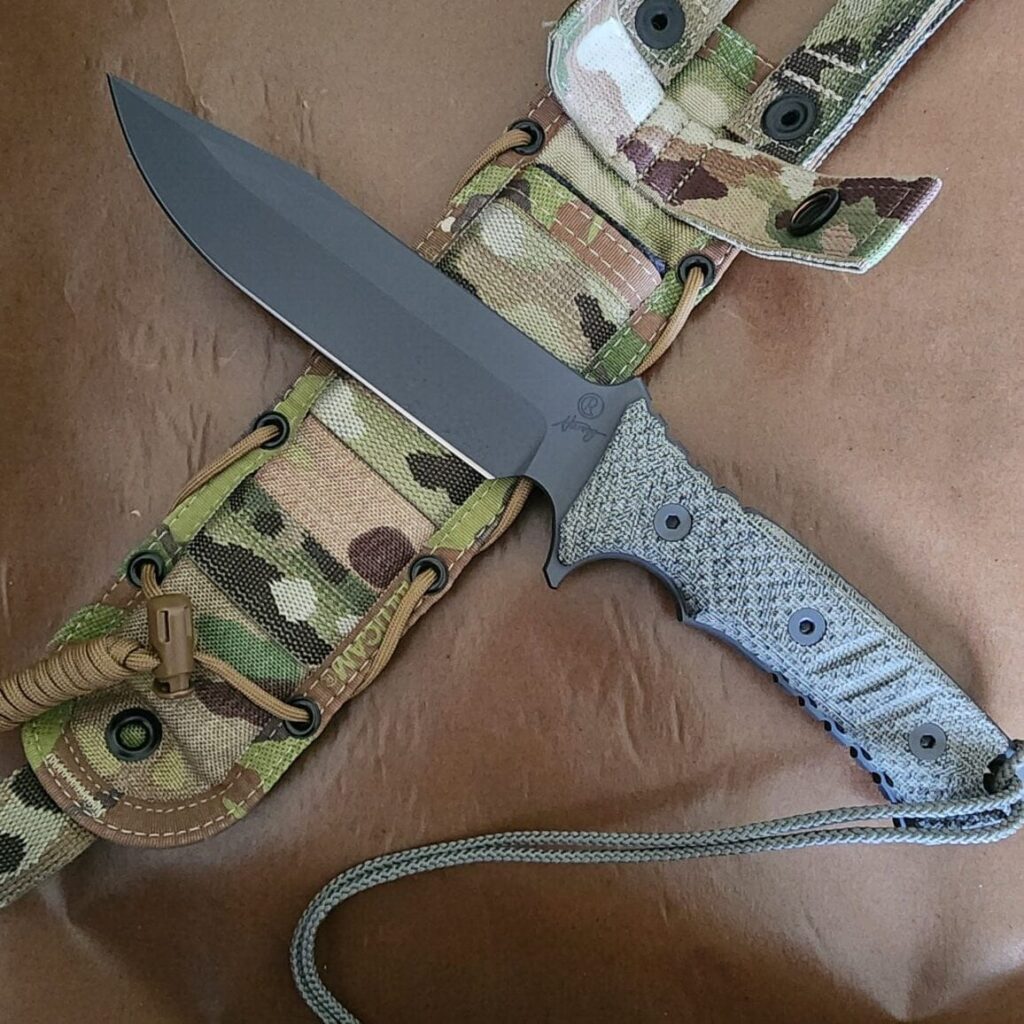 Chris Reeve Pacific Fixed Blade in CPM S35VN and Black Canvas Micarta Created August 27, 2019 – gallery image 5
