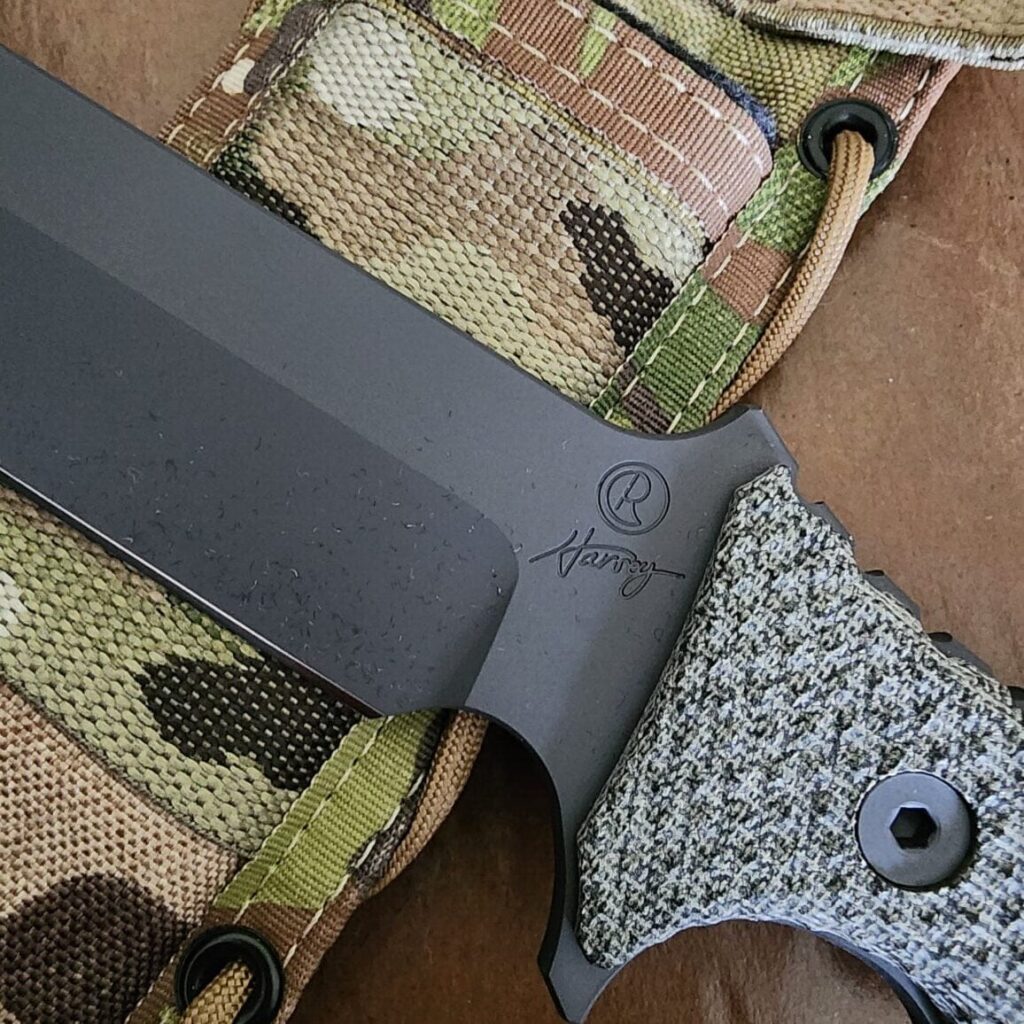 Chris Reeve Pacific Fixed Blade in CPM S35VN and Black Canvas Micarta Created August 27, 2019 – gallery image 4