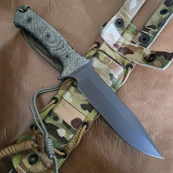 Chris Reeve Pacific Fixed Blade in CPM S35VN and Black Canvas Micarta Created August 27, 2019 – gallery image 1