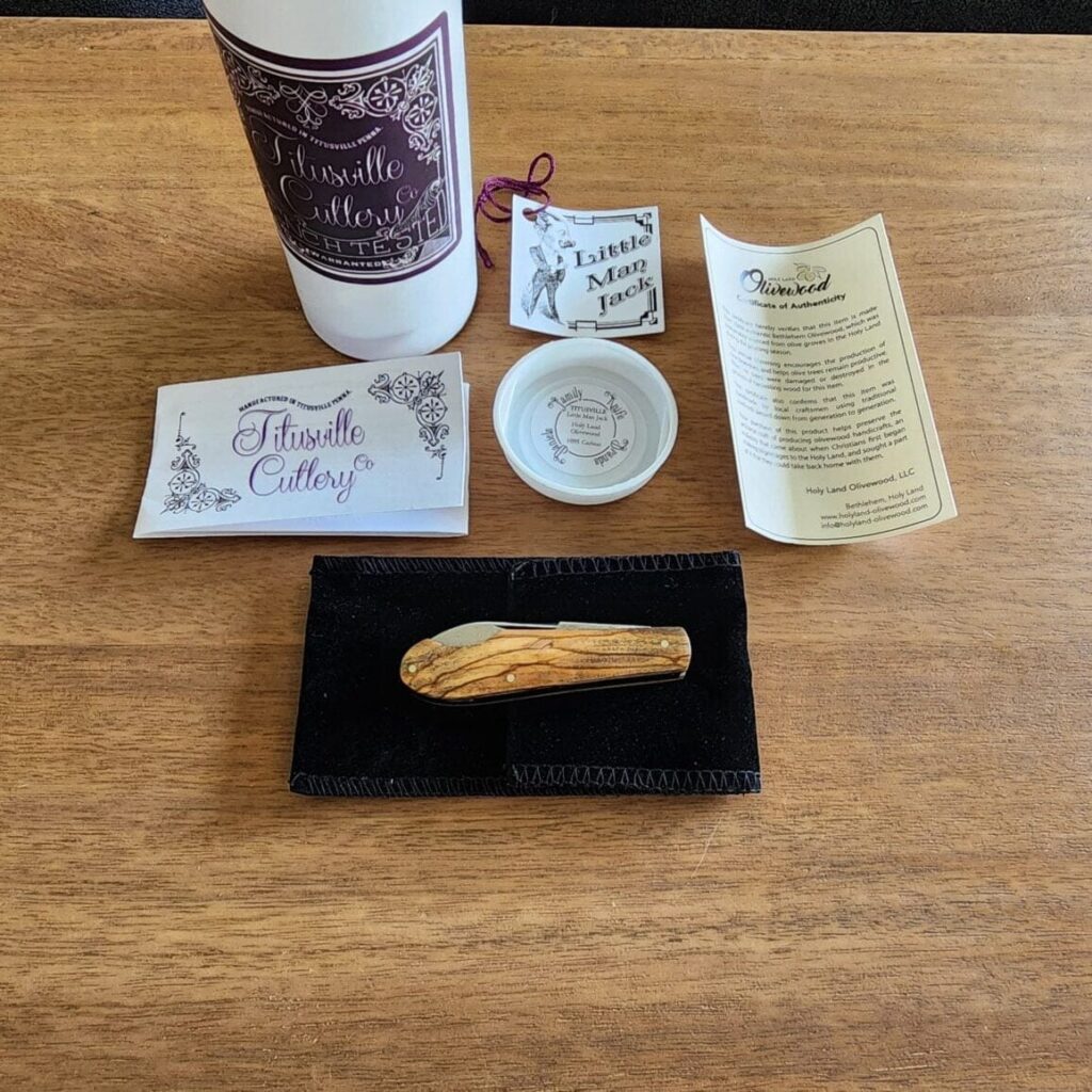 Titusville Cutlery 2024 Little Man Jack Holy Land Olivewood 1 of 35 – gallery image 2