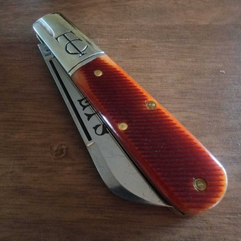 Great Eastern Cutlery #153124 SJE SFO Rust Red Sawcut Bone – gallery image 2