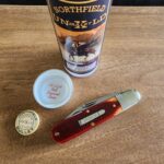 Great Eastern Cutlery #781224 Red Sawcut Bone knife for sale