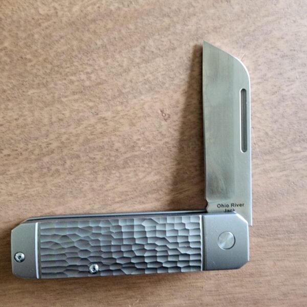 C Risner Ohio River Jack Single Sheepsfoot Gray Jigged Titanium – gallery image 1