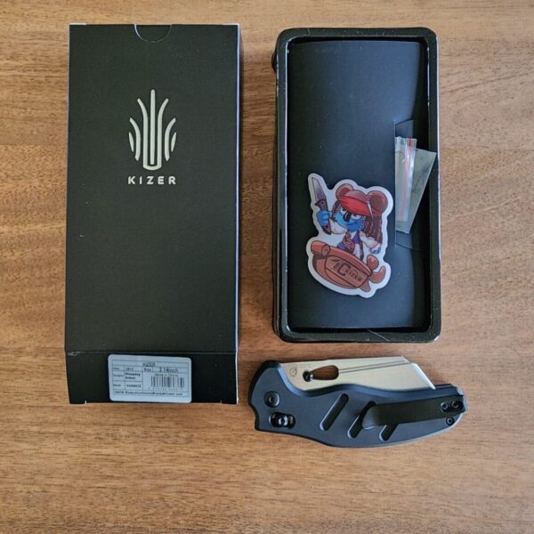 Kizer C10C By Sheepdog Knives in 154 CM and Black Aluminum. Model V4488AC2 - Image 5
