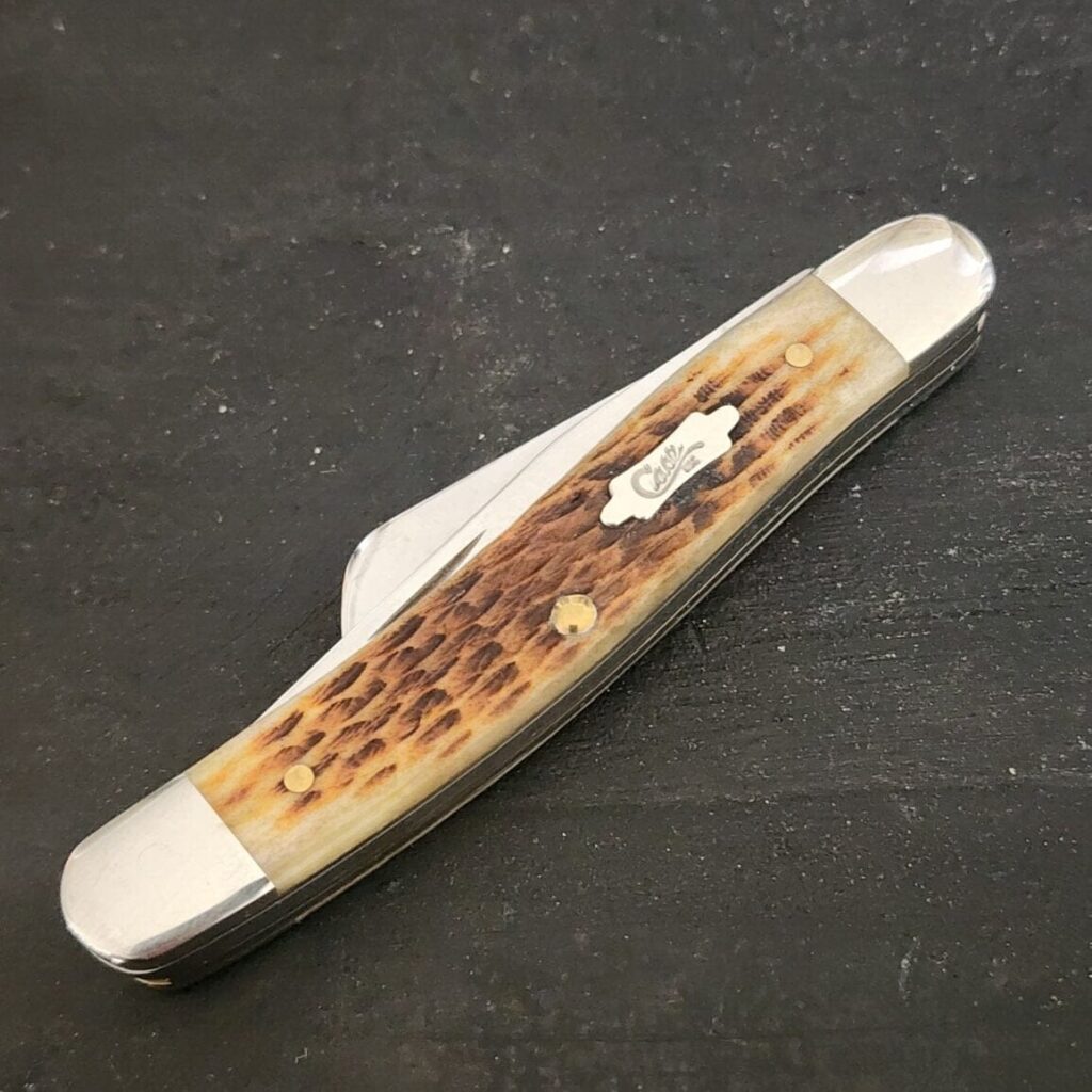 Case XX USA 6318 SS Antique Bone Rogers Corn Cob Jig Medium Stockman – gallery image 3
