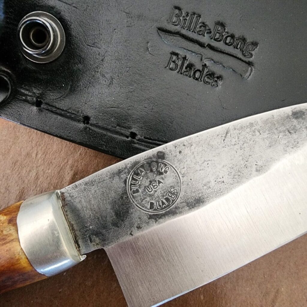 BillaBong Blades Deer Antler Custom Hunting Knife knife for sale