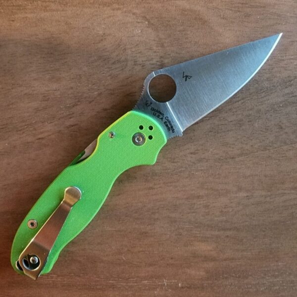 Spyderco Knife Joy Exclusive Para 3 Neon Green IV 1616 C223GPNGR – gallery image 1