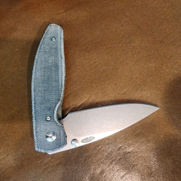 Three Rivers MFG Atom Deep Blue Sea Micarta - Image 5