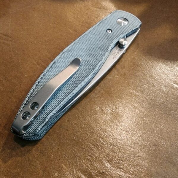 Three Rivers MFG Atom Deep Blue Sea Micarta - Image 4