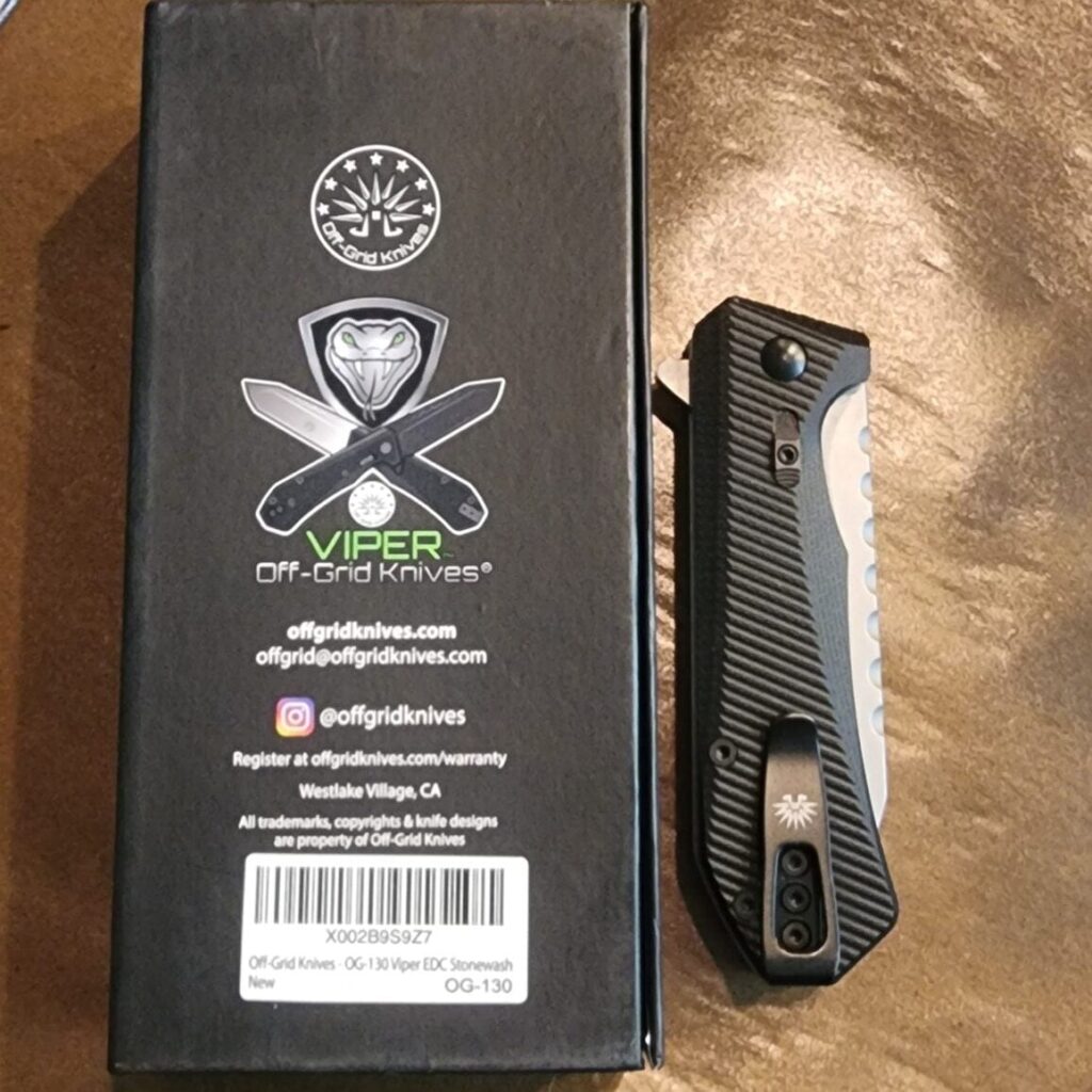 Viper Off Grid Knives OG-130 EDC Stonewash – gallery image 2