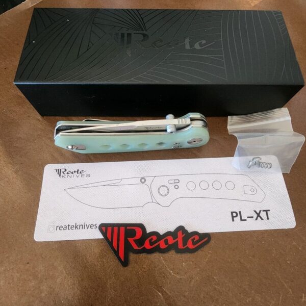 Reate PX-LT in Jade G10 and Stone Washed Nitro-V (used) - Image 5