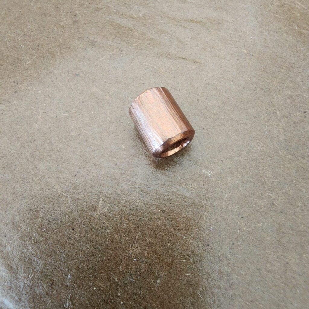 Beads, Custom Made Lanyard Beads By Sean at White Fox Forge Bark Bead Copper – gallery image 3