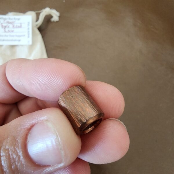 Beads, Custom Made Lanyard Beads By Sean at White Fox Forge Bark Bead Copper – gallery image 1
