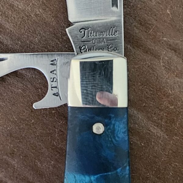 TSA Knives Exclusive Old Man Jack Caplifter w/ Spear Blade Blue Box Elder 1 of 10 by Daniels 07/2024 - Image 7