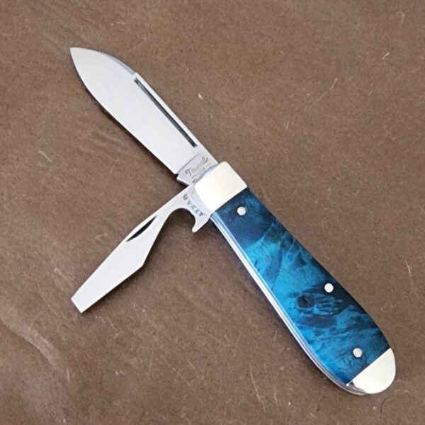 TSA Knives Exclusive Old Man Jack Caplifter w/ Spear Blade Blue Box Elder 1 of 10 by Daniels 07/2024