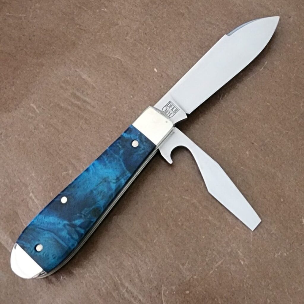 TSA Knives Exclusive Old Man Jack Caplifter w/ Spear Blade Blue Box Elder 1 of 10 by Daniels 07/2024 – gallery image 5