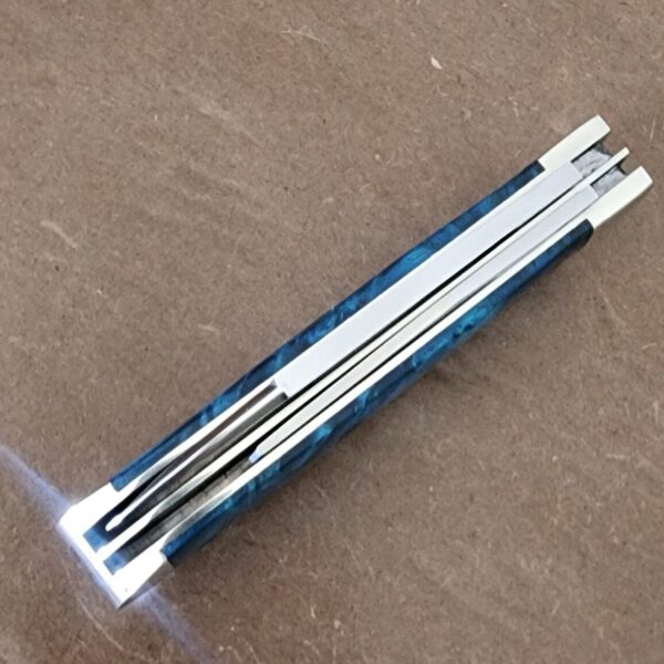 TSA Knives Exclusive Old Man Jack Caplifter w/ Spear Blade Blue Box Elder 1 of 10 by Daniels 07/2024 - Image 3