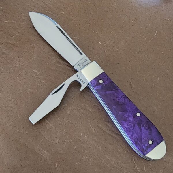 TSA Knives Exclusive Old Man Jack Caplifter w/ Spear Blade Purple Box Elder 1 of 10 by Daniels 07/2024 – gallery image 1