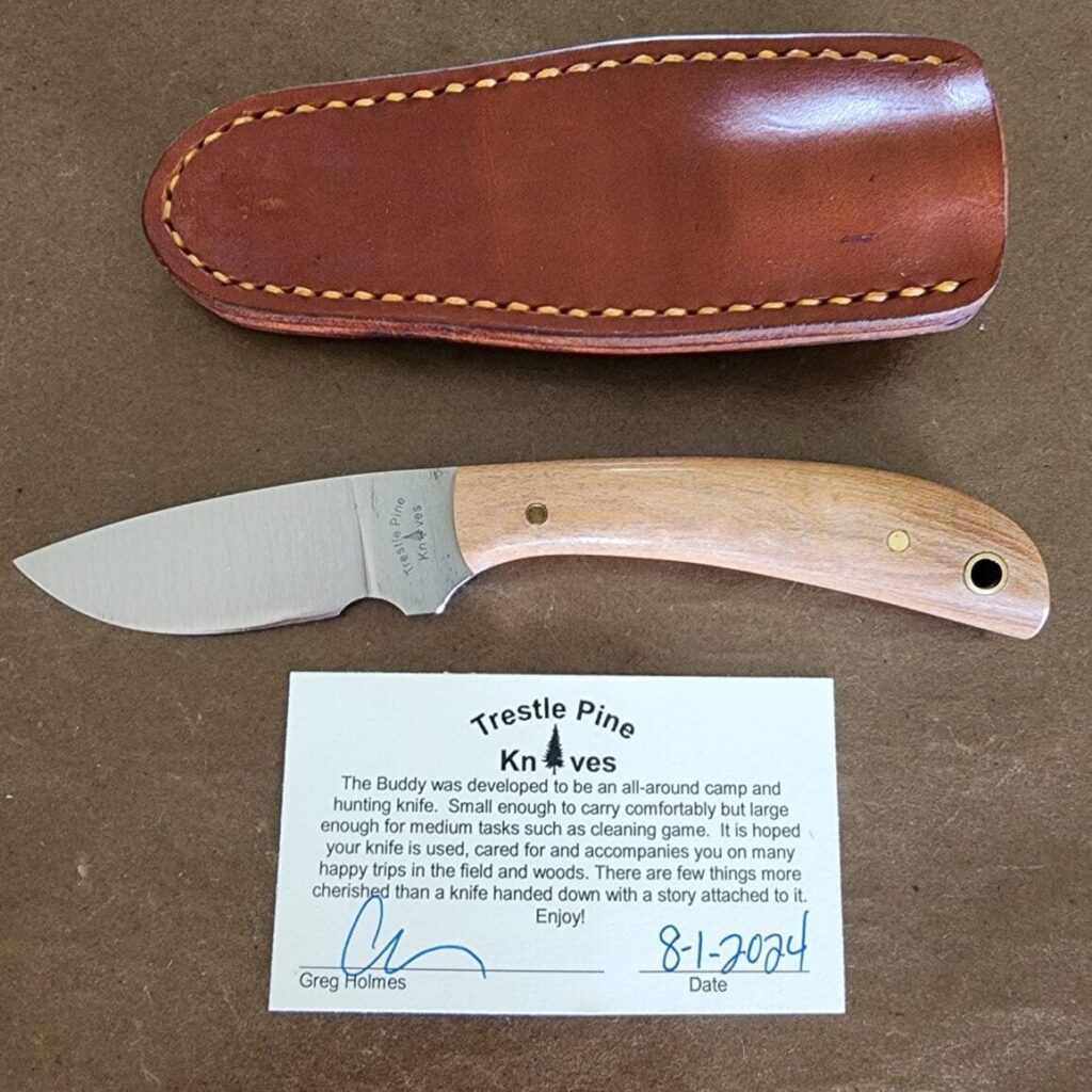 Trestle Pines Knives Old Growth Maple "Buddy" By Hess and Great Eastern Cutlery – gallery image 4