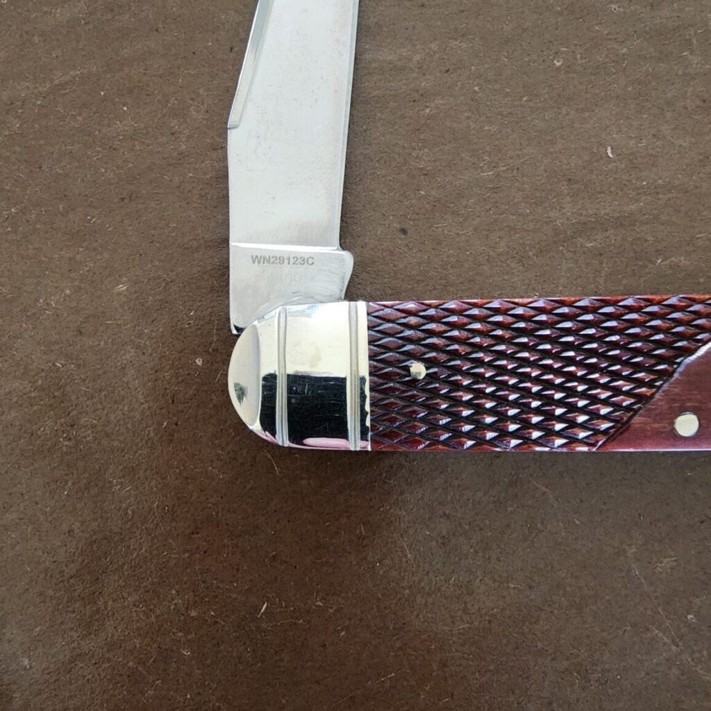 Limited Edition Winchester Collector's Edition Knife Set, Stainless steel blade with match strike pulls and brown checkered bone. (Set of 5) – gallery image 4