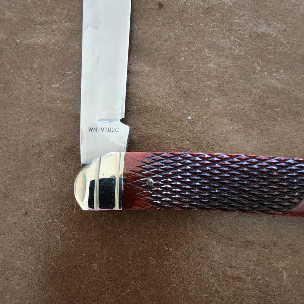 Limited Edition Winchester Collector's Edition Knife Set, Stainless steel blade with match strike pulls and brown checkered bone. (Set of 5) – gallery image 2