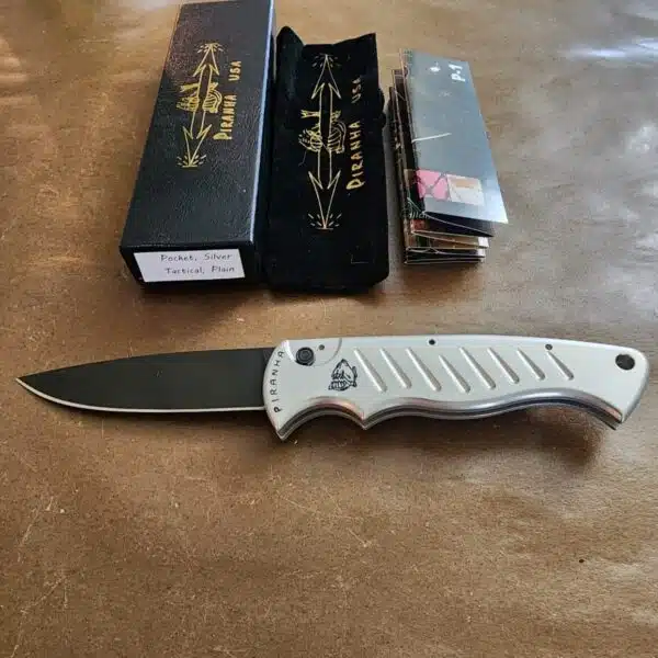 Piranha USA Pocket Silver, Tactical, Plain P1ST – gallery image 1