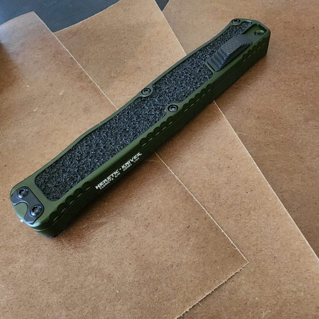 Heretic Cleric 2 Tanto DLC OD Green H019-6A-GRN SN 02081 – gallery image 4