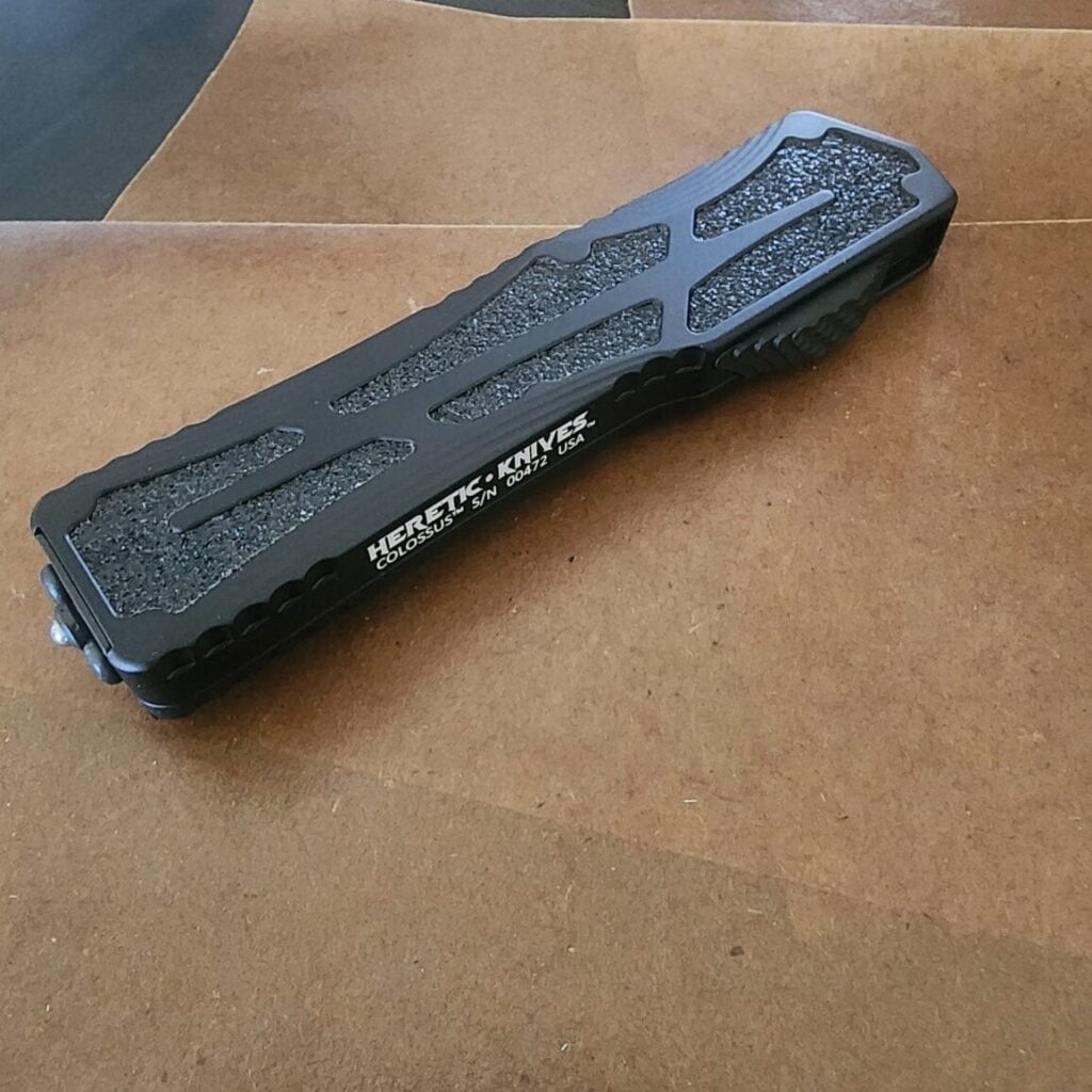 Heretic Colossus Single Edge Black Tactical H039-10A-T – gallery image 3