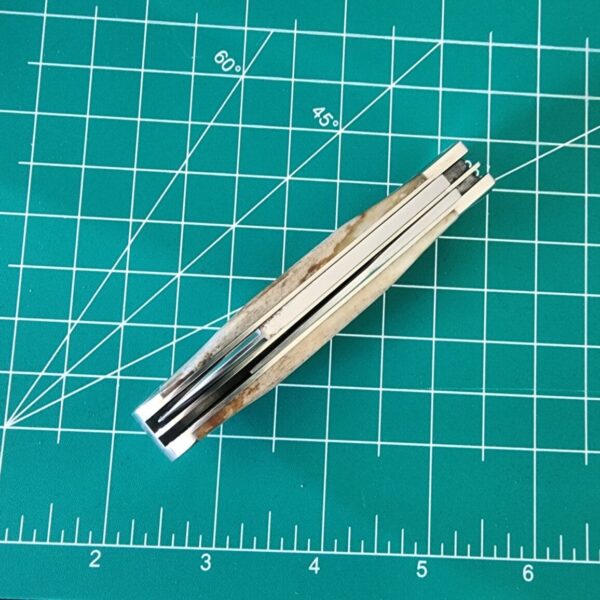 TSA Knives Exclusive Old Man Jack Caplifter w/ Spear Point blade in Brown Sugar Giraffe Bone (1 of 4) by Daniels 07/2024 - Image 4