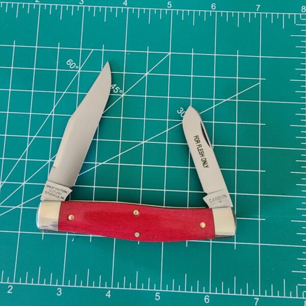 Great Eastern Cutlery #811224 Red Linen Micarta - Image 4