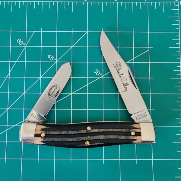 Great Eastern Cutlery #811224 Navy Blue Riverbottom Richlite PROTOTYPE – gallery image 1