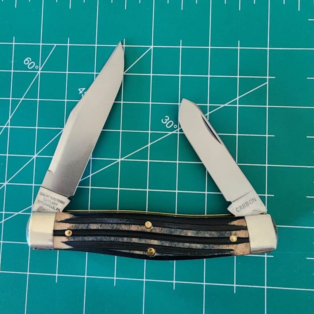 Great Eastern Cutlery #811224 Navy Blue Riverbottom Richlite PROTOTYPE – gallery image 3