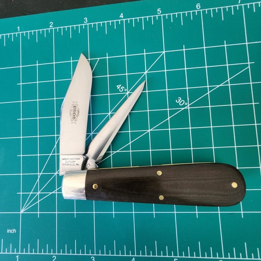 Great Eastern Cutlery #861223 OD Green Linen Micarta (1 of 29 made) "S" Store Model – gallery image 4