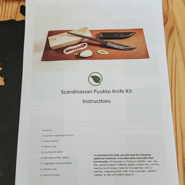 Scandinavian Puukko Knife Making Kit - Image 2