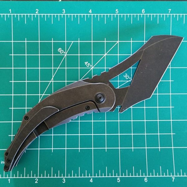 Northside Knives Komodo Black Stonewash S35VN and Black Stonewash TI Scales By WE Made - Image 2