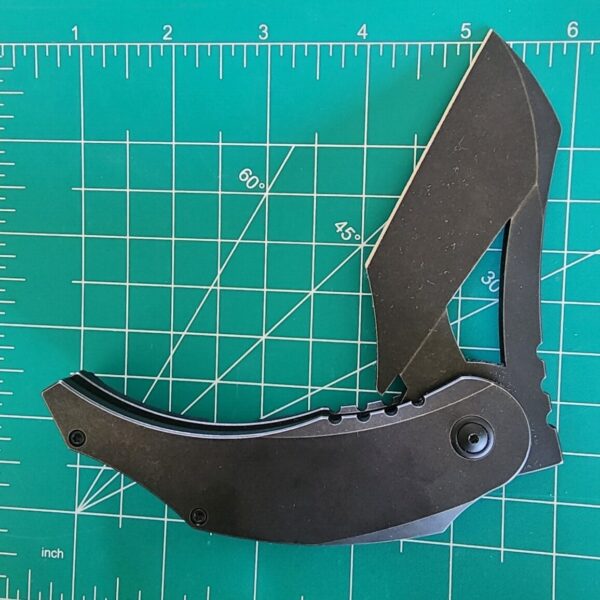 Northside Knives Komodo Black Stonewash S35VN and Black Stonewash TI Scales By WE Made