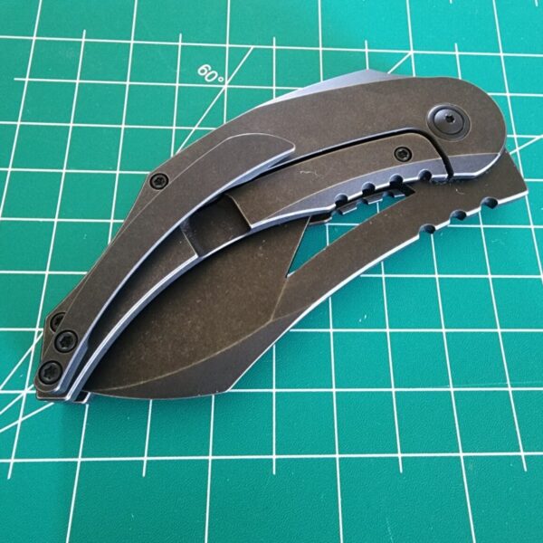 Northside Knives Komodo Black Stonewash S35VN and Black Stonewash TI Scales By WE Made - Image 5