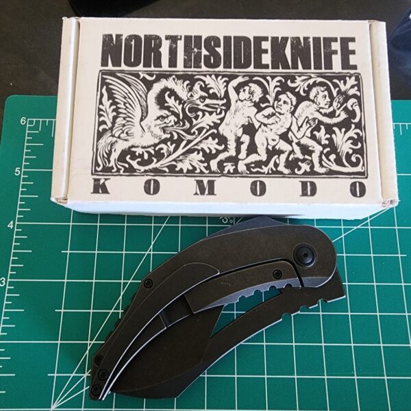 Northside Knives Komodo Black Stonewash S35VN and Black Stonewash TI Scales By WE Made - Image 4
