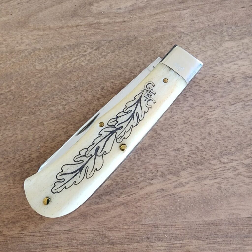 Great Eastern Cutlery #23 "2006" White Smooth Lasered Bone (One Of Only 81 Made) SN 140 – gallery image 4