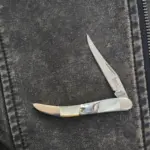 Frost Cutlery Tiny Toothpick in MOP and Abalone knife for sale