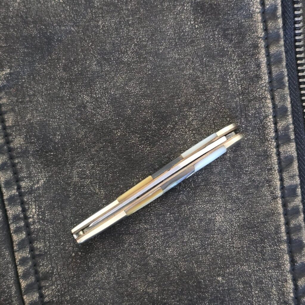 Frost Cutlery Tiny Toothpick in MOP and Abalone – gallery image 2