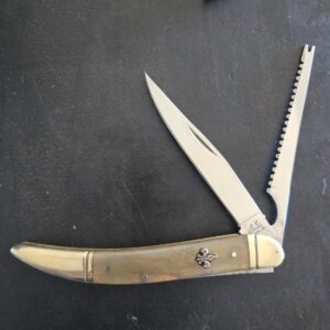 E.C. Simmons Large Toothpick /Fish Knife in Ox Horn knife for sale