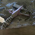 Revenant Corps G10 Small Shanghai Black on Black w/ Belt Clip Sheath and Stingray knife for sale