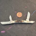 Frost Cutlery Brown Jigged Bone Congress knife for sale