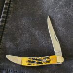 Frost Cutlery Small Toothpick in Yellow Jigged Bone knife for sale