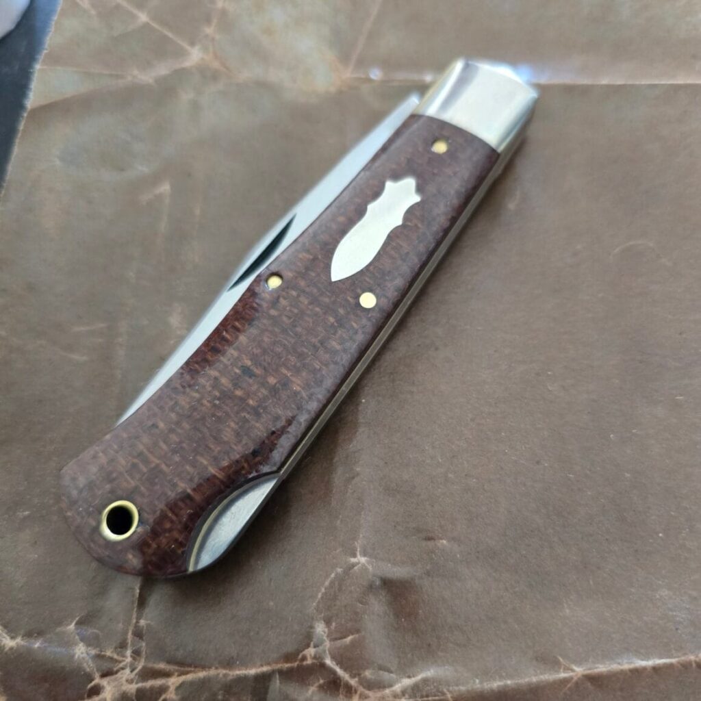 Great Eastern Cutlery #421125 LB Brown Burlap Micarta – gallery image 4