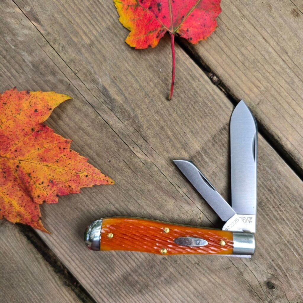 Great Eastern Cutlery #922225 Sunset Orange Bone knife for sale