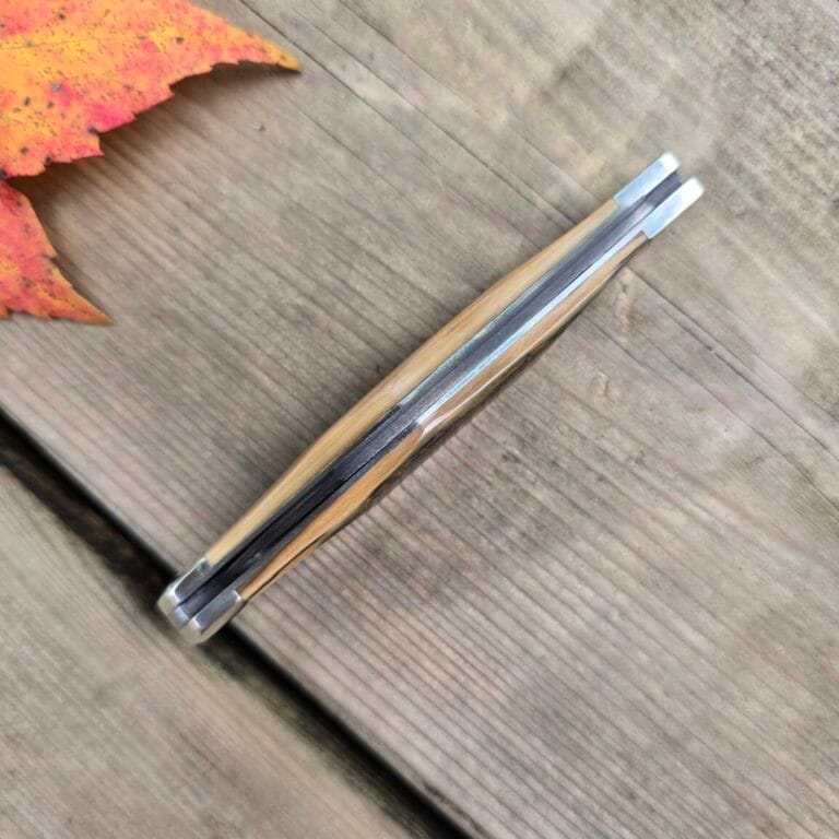 Titusville Cutlery Lexingtonian in Mammoth Bark and DAMASCUS by Daniels 2025 1 of 15